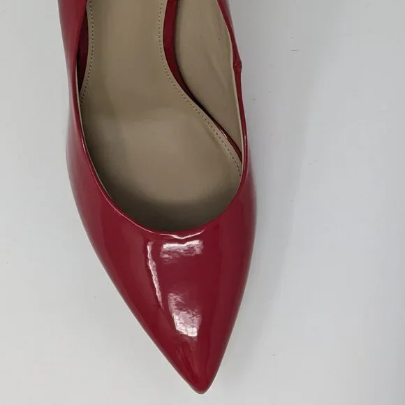Sam Edelman Hazel Red Patent Leather Heels - Picture 9 of 10